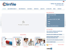 Tablet Screenshot of clinfile.com